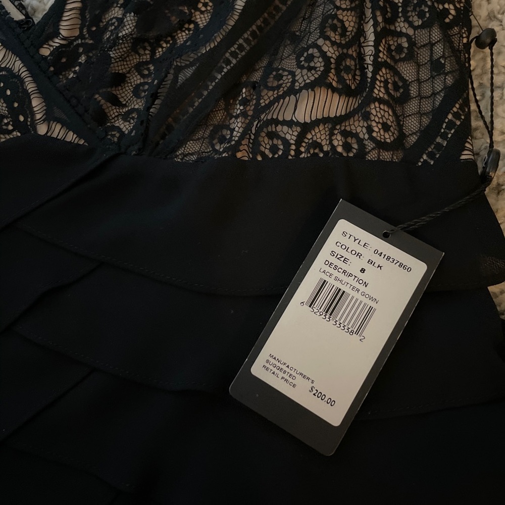 Adrianna Papell Lace Bodice Shutter Dress - Picture 14 of 16